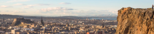 Edinburgh skyline from salisbury crags